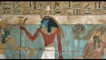 Ancient Egyptian Hieroglyphics Wall Art Nile River Pyramids Royalty Free Stock Photo