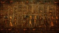 Ancient Egyptian hieroglyphs on ancient background created with Generative AI Royalty Free Stock Photo