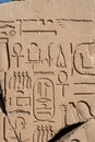 Ancient Egyptian Icons and Symbols of Karnak Temple, Luxor, Egypt