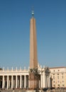 Ancient Egyptian obelisk on the St. Peter square, Vatican, Rome, Italy Royalty Free Stock Photo