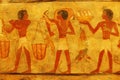 Ancient Egyptian painting in Louvre