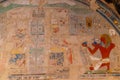 Ancient egyptian painting at Mortuary Temple of Hatshepsut in Luxor, Egypt Royalty Free Stock Photo