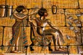 Ancient egyptian papyrus Royalty Free Stock Photo