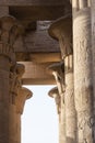 Ancient Egyptian Perspective - Egyptian Temples - Pharos Royalty Free Stock Photo