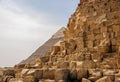 Ancient Egyptian pyramid of Giza Royalty Free Stock Photo