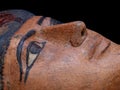 Ancient Egyptian Statue Closeup - Face of Namenekhetimenipet Coffin Royalty Free Stock Photo