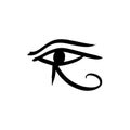 Ancient egyptian symbol of the eyes. Left eye of Horus Royalty Free Stock Photo