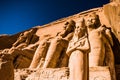 Ancient Egyptian temple built by Ramses Nefertari II Abu Simbel Royalty Free Stock Photo