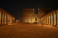 Ancient Egyptian temple at Philae lit at night