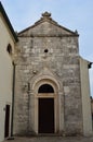 Ancient Elegance: Weathered Stone Doorway Building in Historic Croatia Royalty Free Stock Photo