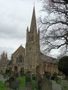 Ancient english Church graveyard Royalty Free Stock Photo