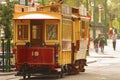 Ancient English tram Royalty Free Stock Photo