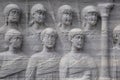 Ancient Engraving in Stone in Sultanahmet Square, Istanbul, Turkey