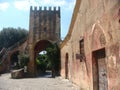 Ancient entry of the Abbey of Fossanova in the Latium in Italy.