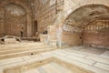 Ancient Ephesus archeological site. Terrace houses interior. Reconstruction works. Turkey