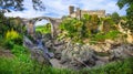 Ancient Etruscan city' ruins in Vulci -Italy