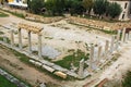 Roman Agora Near The Tower of the Winds in Athens, Greece Royalty Free Stock Photo