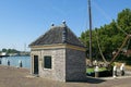 Ancient excise house on the port of Enkhuizen Royalty Free Stock Photo