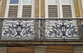 Ancient facade with balconies detail, Rio