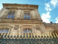 The ancient facade of the city hall of Lyon, Lyon old town, France Royalty Free Stock Photo