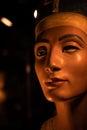 Ancient famous Egyptian bust of Queen Nefertiti. close up