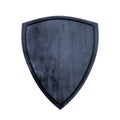 Ancient shield on isolated white background. Concept shield for game,card or app Royalty Free Stock Photo