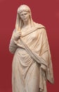 Ancient Female funerary statue from the ancient cemetery in Stadiou Street, Athens, Greece