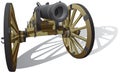 Ancient field gun Royalty Free Stock Photo