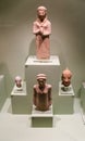 Ancient figurines in Museum of Cycladic Art Royalty Free Stock Photo