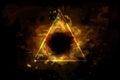 Fire element triad - magic symbol Royalty Free Stock Photo