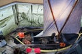 Ancient fishing boats in the Fisherman\'s Museum on the Hel Spit