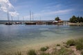 Old fishing boats in seca, Slovenia Royalty Free Stock Photo