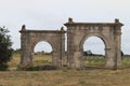 Ancient Flavien bridge near Saint-Chamas, France Royalty Free Stock Photo