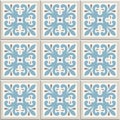 Ancient floor ceramic tiles. Victorian English floor tiling design, seamless vector pattern Royalty Free Stock Photo