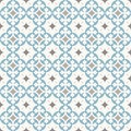 Ancient floor ceramic tiles. Victorian English floor tiling design, seamless vector pattern