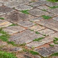 Ancient floor at the temple ruins