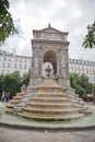 Ancient Fontaine des Innocents with staircase