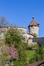 The ancient fort Munot in the Swiss town Schaffhausen Royalty Free Stock Photo