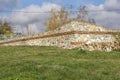 Ancient fortification Castra ad Montanensium in town of Montana, Bulgaria