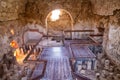 The ancient fortification Masada in Israel. Masada National Park in the Dead Sea region of Israel