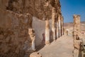 The ancient fortification Masada in   Israel. Masada National Park in the Dead Sea region of Israel Royalty Free Stock Photo