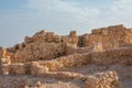 Ancient fortification Masada in the Southern District of Israel. National Park in the Dead Sea region of Israel. The fortress of Royalty Free Stock Photo