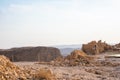 Ancient fortification Masada in the Southern District of Israel. National Park in the Dead Sea region of Israel. The fortress of Royalty Free Stock Photo