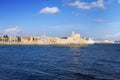 An ancient fortification round.Greece. Rhodes. Royalty Free Stock Photo