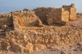 The ancient fortification in the Southern District of Israel. Masada National Park in the Dead Sea region of Israel Royalty Free Stock Photo