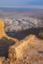 The ancient fortification in the Southern District of Israel. Masada National Park in the Dead Sea region of Israel Royalty Free Stock Photo