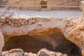 The ancient fortification in the Southern District of Israel. Masada National Park in the Dead Sea region of Israel Royalty Free Stock Photo