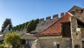 Ancient fortification wall, Durnstein, Austria Royalty Free Stock Photo