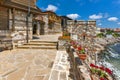 Ancient fortifications in old town of Sozopol, Bulgaria Royalty Free Stock Photo