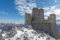 Ancient fortress in the Abruzzesi mountains Royalty Free Stock Photo